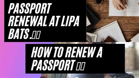 passport renewal appointment lipa